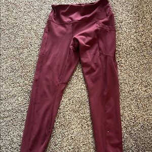 Maroon Leggings